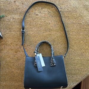 Elegant Black Leather Handbag